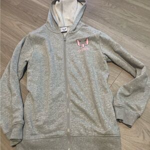Messi Gray Kids Zip-Up Hoodie